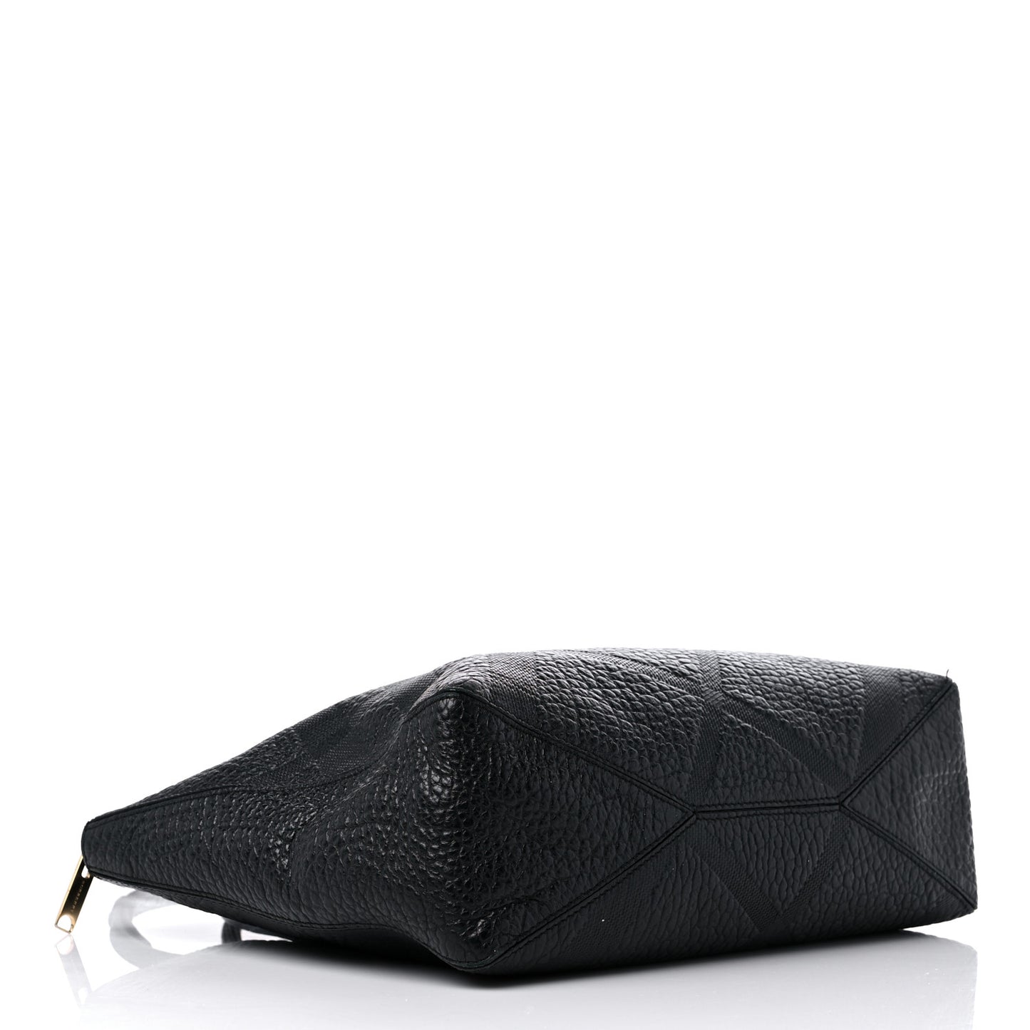 Heritage Grain Check Embossed Medium Dewsbury Tote Black