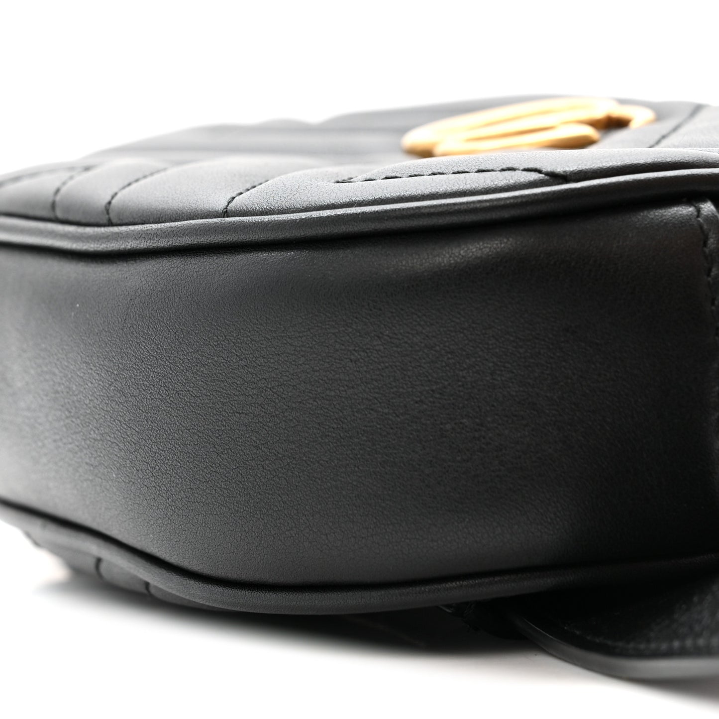 Calfskin Matelasse GG Marmont Belt Bag 85 34 Black