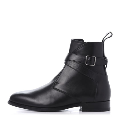 Saint Laurent Calfskin Dare 25 Jodhpur Ankle Boots 41 Black 1 of 9