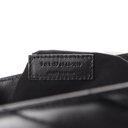Saint Laurent Calfskin Y Quilted Monogram Medium Loulou Chain Satchel Black 9 of 10