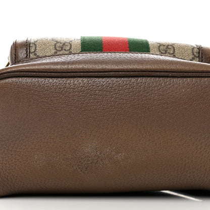 Gucci GG Supreme Monogram Calfskin Web Small Ophidia Day Backpack Beige Ebony New Acero 11 of 12