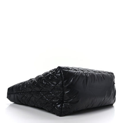 Chanel Nylon Quilted Large Coco Cocoon Tote Black 4 of 9