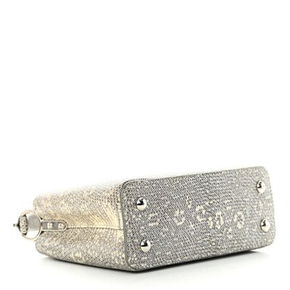 Louis Vuitton Lizard Mini Capucines Argento 4 of 16