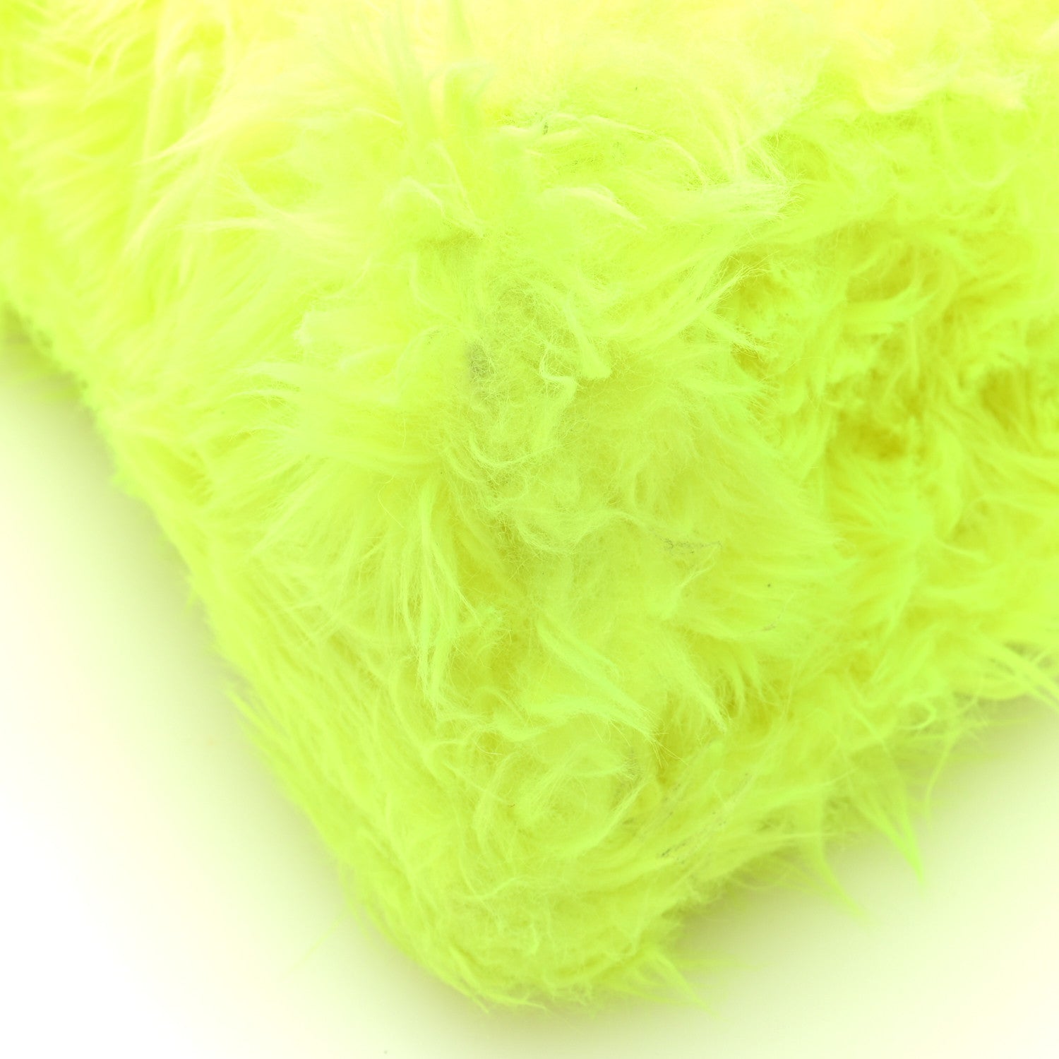 Balenciaga Faux Fur Medium Fluffy Hourglass Top Handle Bag Fluo Yellow 9 of 9
