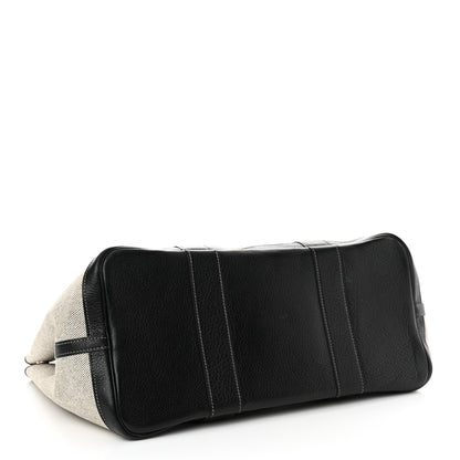 Hermes Toile Buffle Skipper Garden Party 36 MM Tote Black 4 of 16