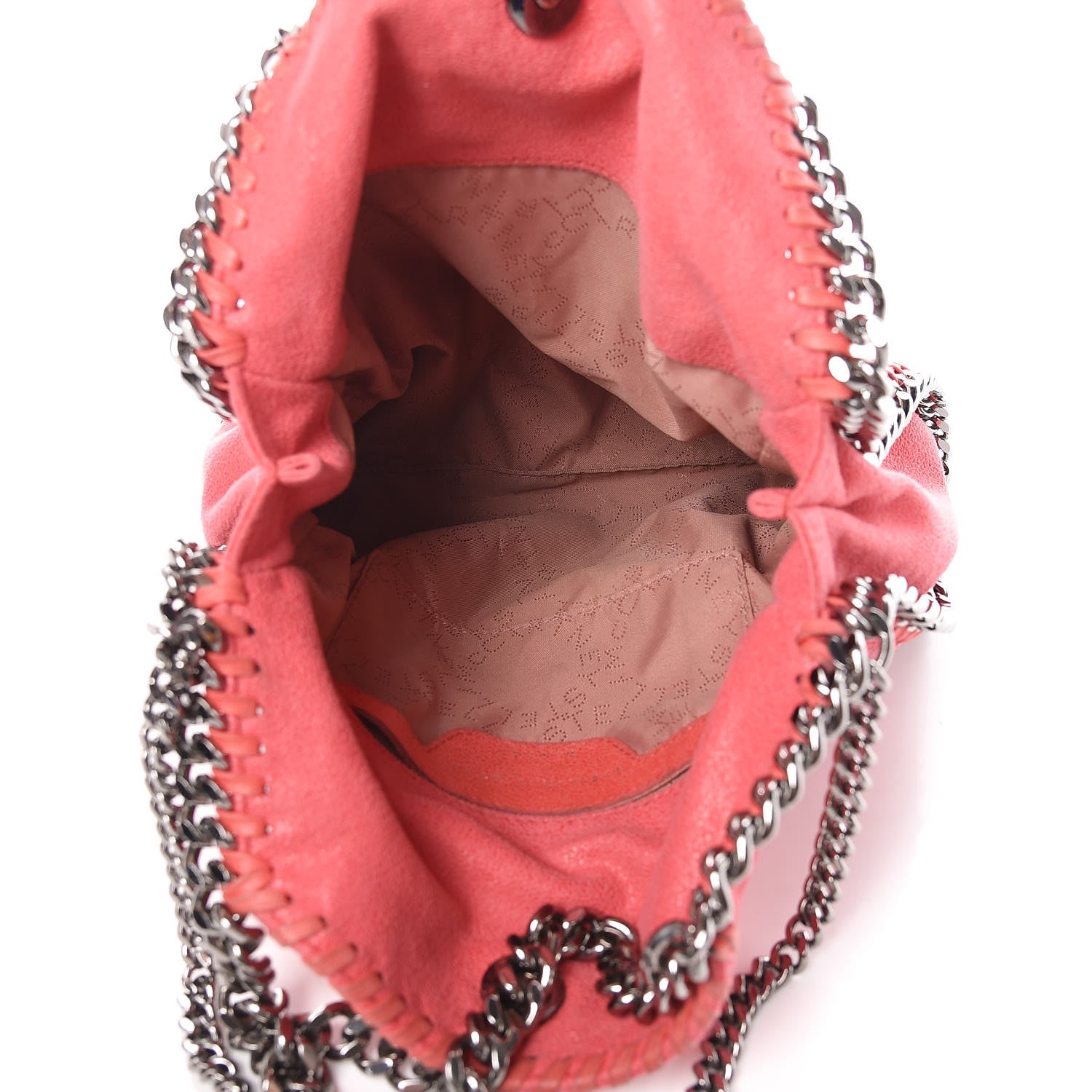 Stella McCartney Shaggy Deer Mini Falabella Fold Over Tote Pink Fluo 5 of 15
