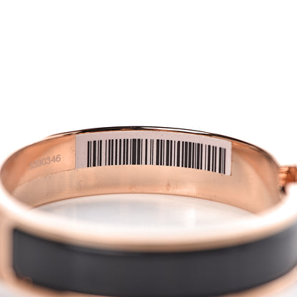 Hermes Enamel Narrow Clic Clac H Bracelet PM Black 5 of 6