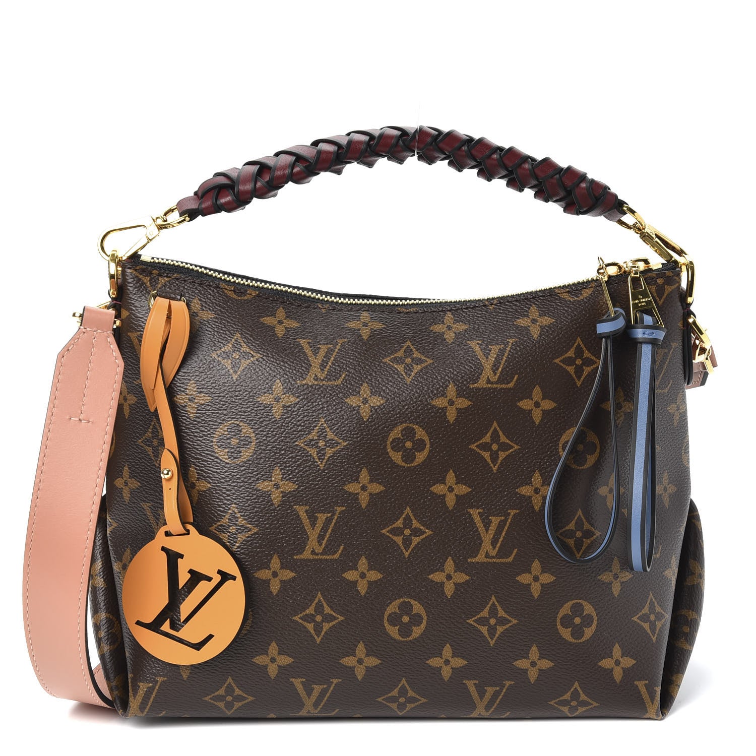 Louis Vuitton Monogram Beaubourg Hobo Mini Bordeaux Red Peach Safran Blue Jean Blue 1 of 9
