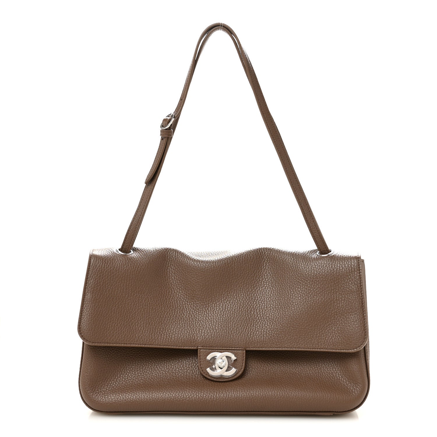 Chanel Grained Calfskin Small Souplissimo Maxi Flap Light Brown 1 of 10