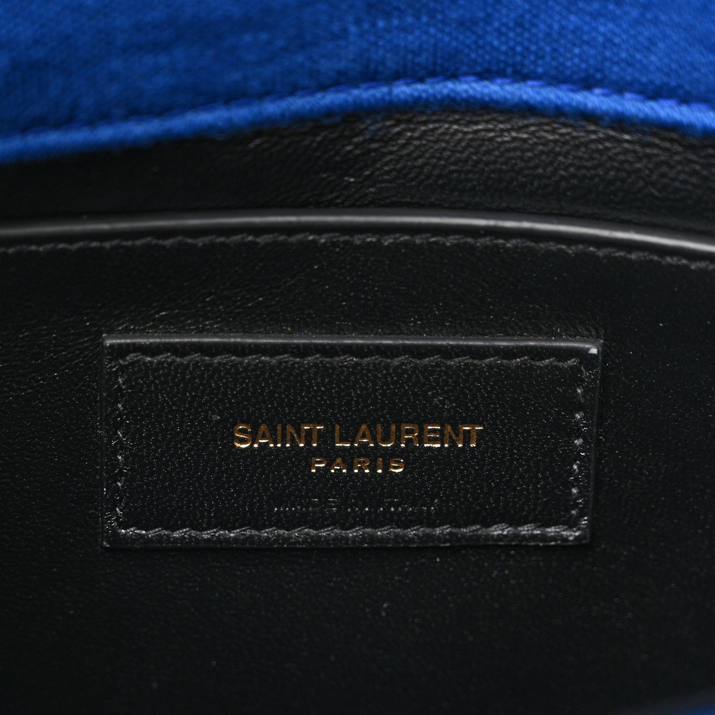 Jersey Wool Patchwork Monogram Medium Jamie Baguette Bleu Majorelle