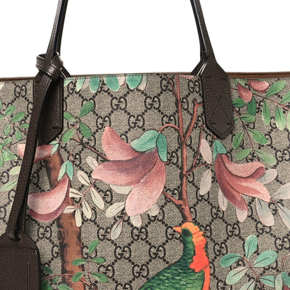 Gucci GG Supreme Monogram Tian Large Shopping Tote Beige Multicolor New Acero 8 of 12