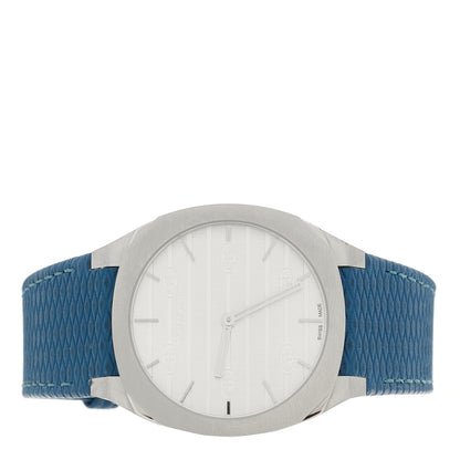 Gucci Stainless Steel Calfskin 38mm 25H Quartz Watch Blue 2 of 5