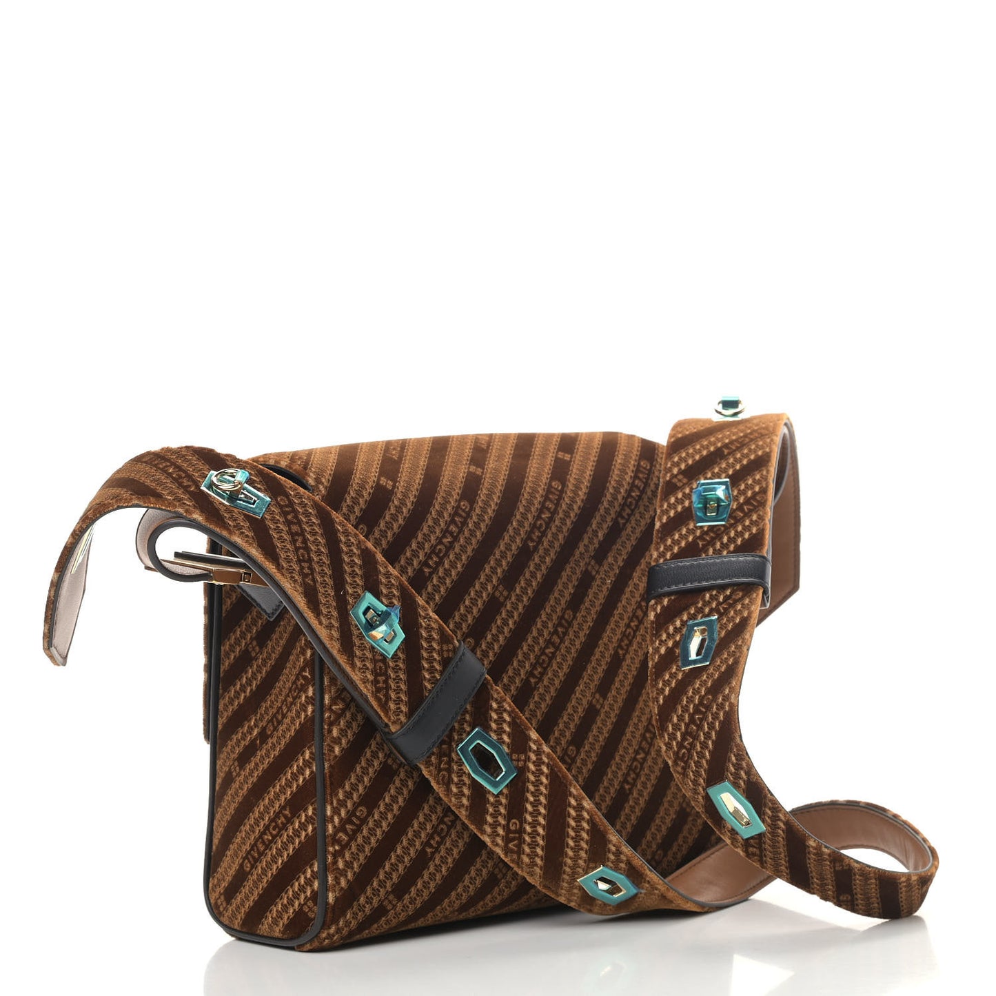 Velvet Burnout Logo Medium Eden Brown