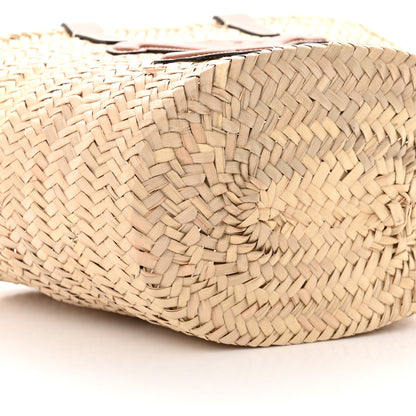 Celine Raffia Calfskin Triomphe Teen Panier Tan 7 of 9