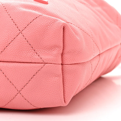 Chanel Shiny Caviar Quilted Mini Chanel 22 Coral 10 of 10
