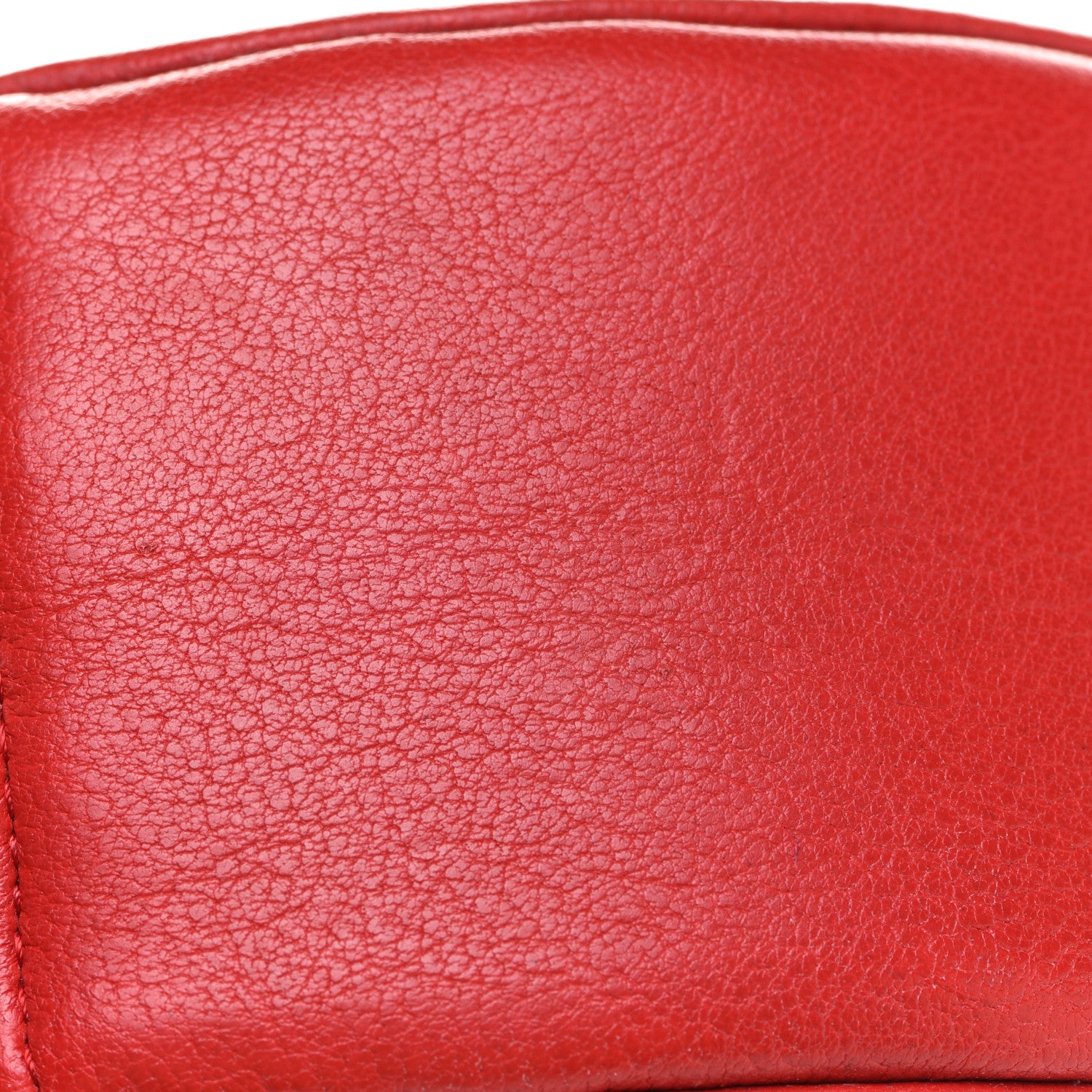 Chanel Lambskin Camellia Quilted Round Clutch With Chain Red 11 of 11