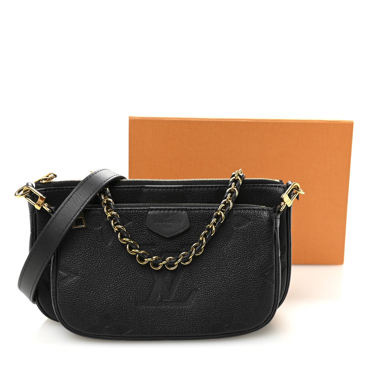 Louis Vuitton Empreinte Monogram Giant Multi Pochette Accessories Black 10 of 10
