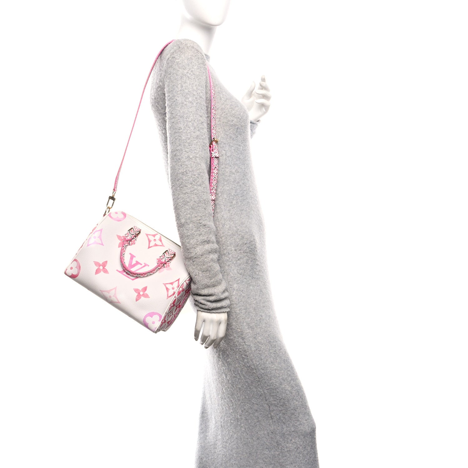 Louis Vuitton Monogram Giant By The Pool 2.0 Speedy Bandouliere 25 Rose 2 of 10