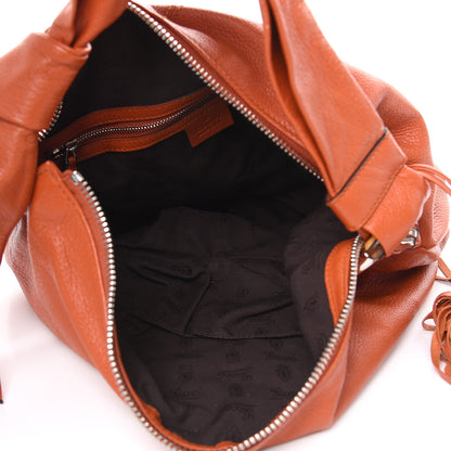 Gucci Pebbled Calfskin Medium Jungle Hobo Dark Orange 5 of 14