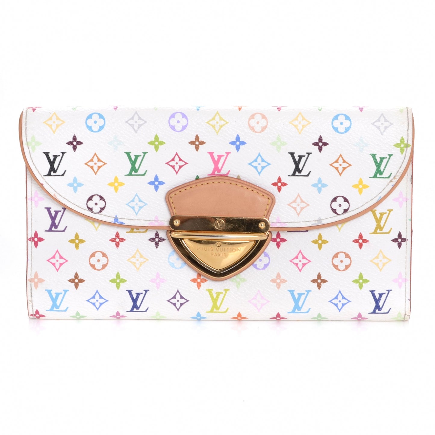 Monogram Multicolor Eugenie Wallet White