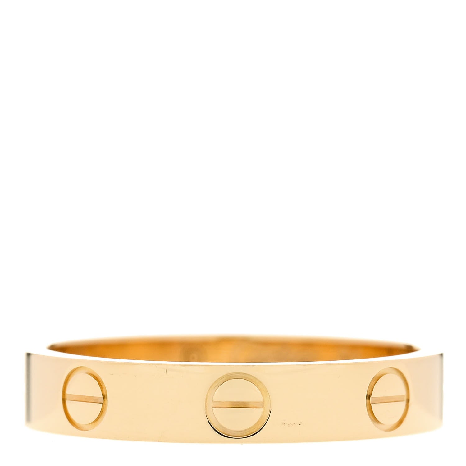 Cartier 18K Yellow Gold 3.5mm LOVE Wedding Band Ring 54 6.75 1 of 5