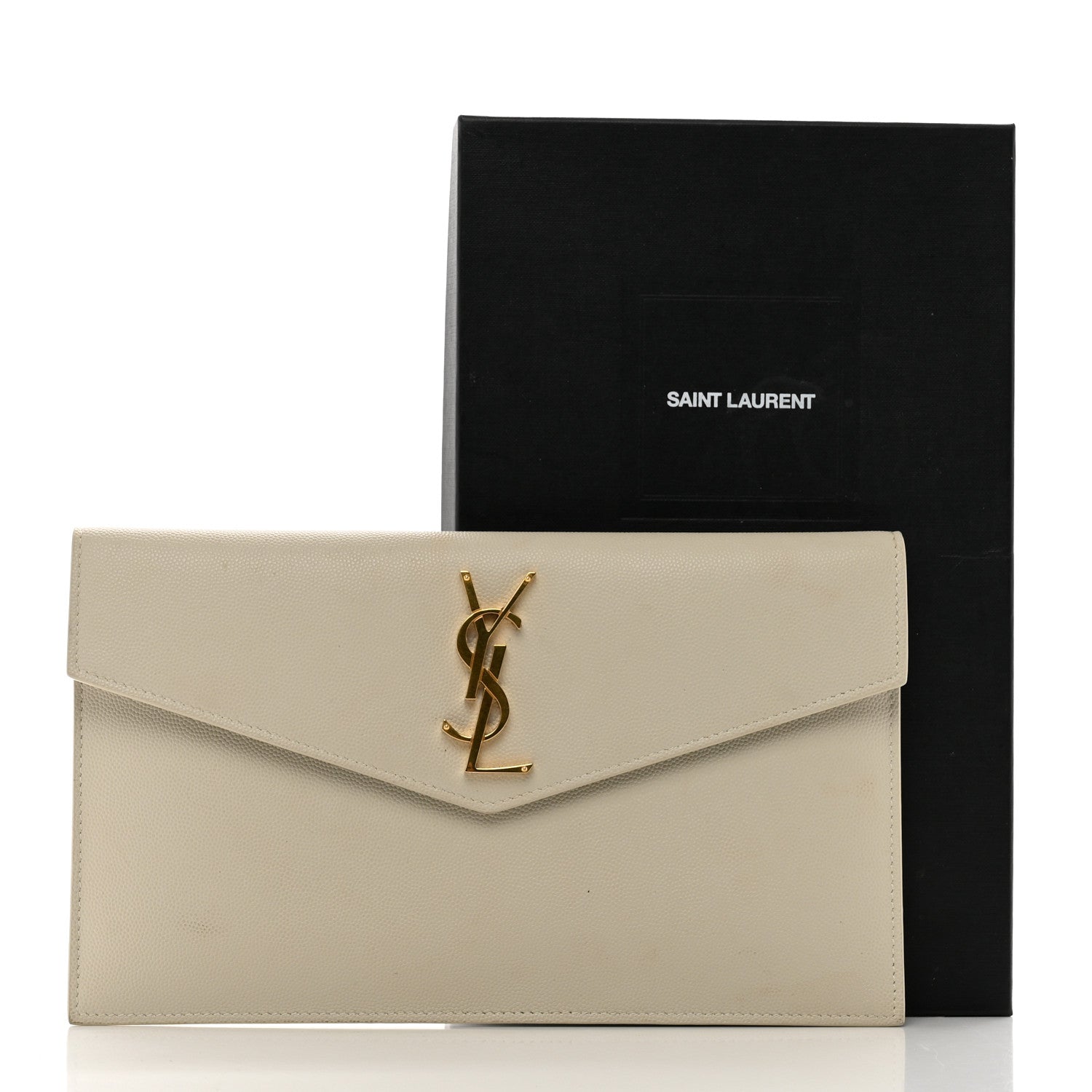 Saint Laurent Grain De Poudre Uptown Pouch Crema Soft 8 of 9