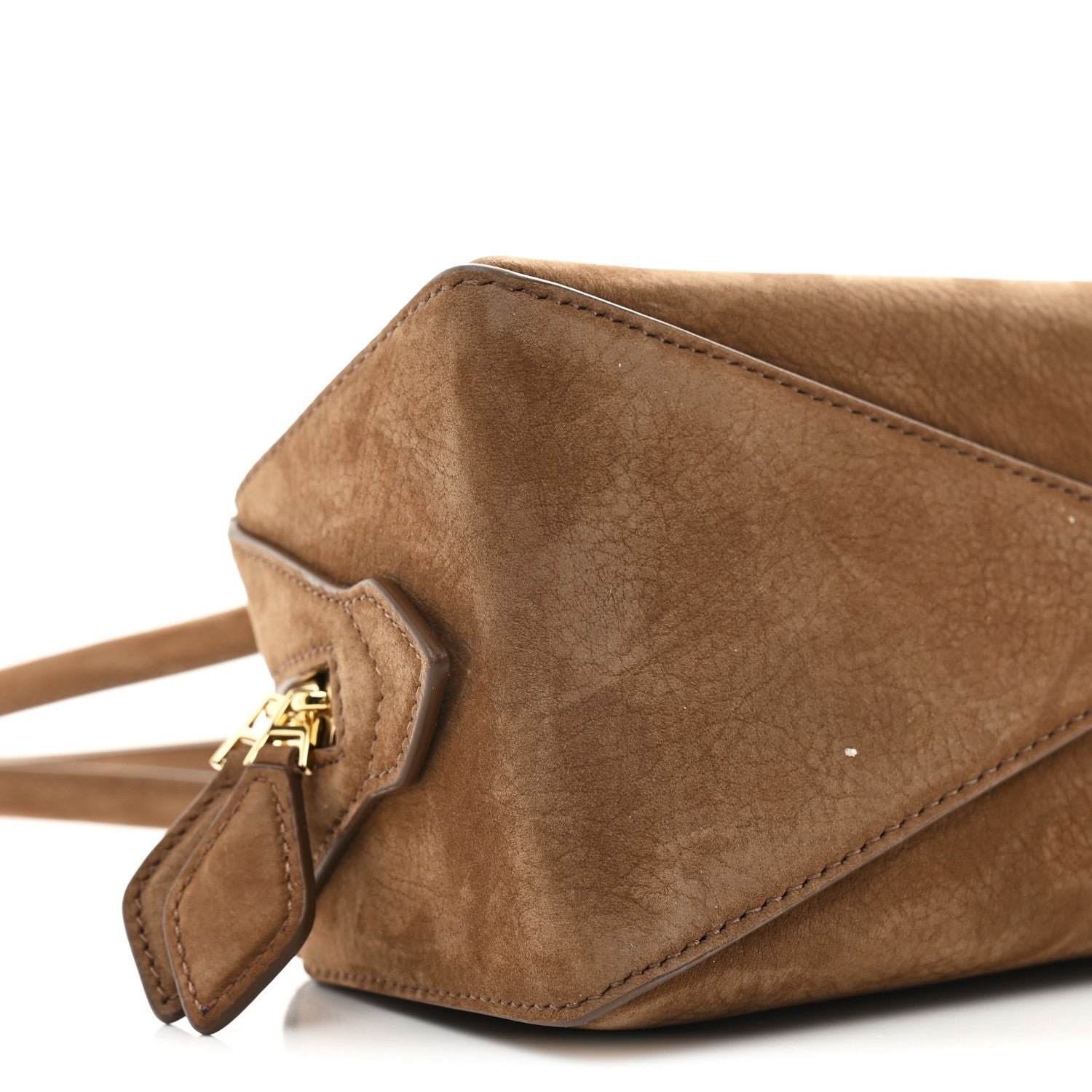 Alaia Nubuck Medium Le Teckel Bag Terre D'Ombre 9 of 10