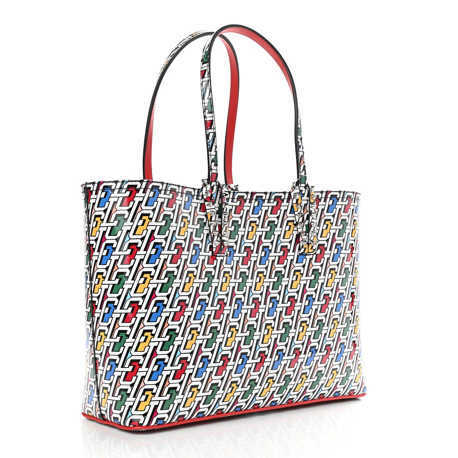 Christian Louboutin Patent Calfskin Small East West Cabata Tote Multicolor 4 of 9