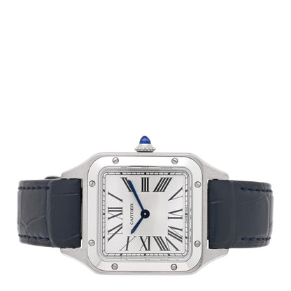 Cartier Stainless Steel Alligator 27.5mm Santos Dumont Quartz Watch 2 of 5