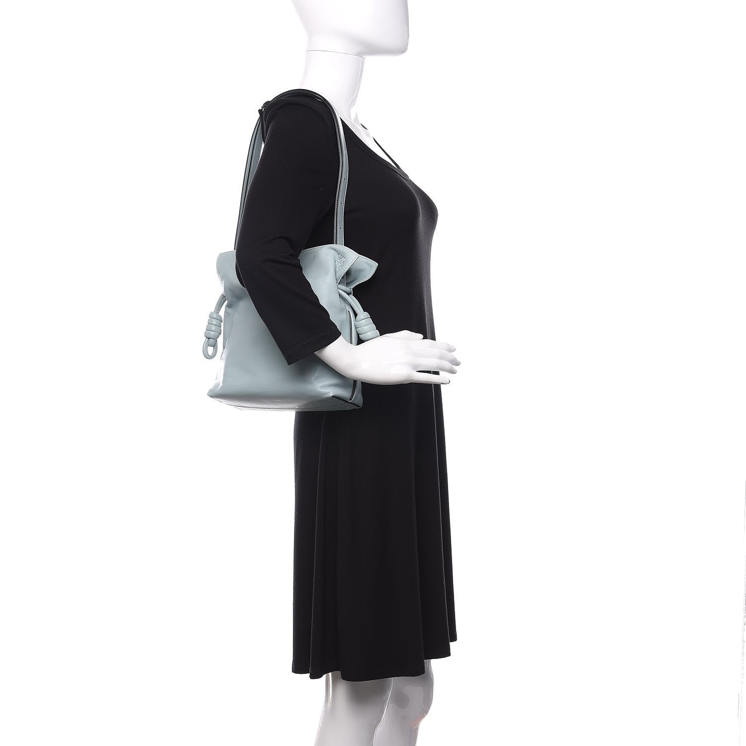 Loewe Nappa Small Flamenco Knot Bag Light Blue 2 of 9