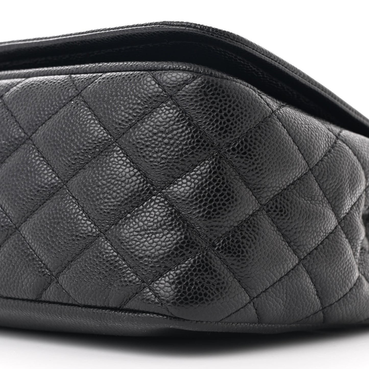 Caviar Large Timeless CC Flap Black
