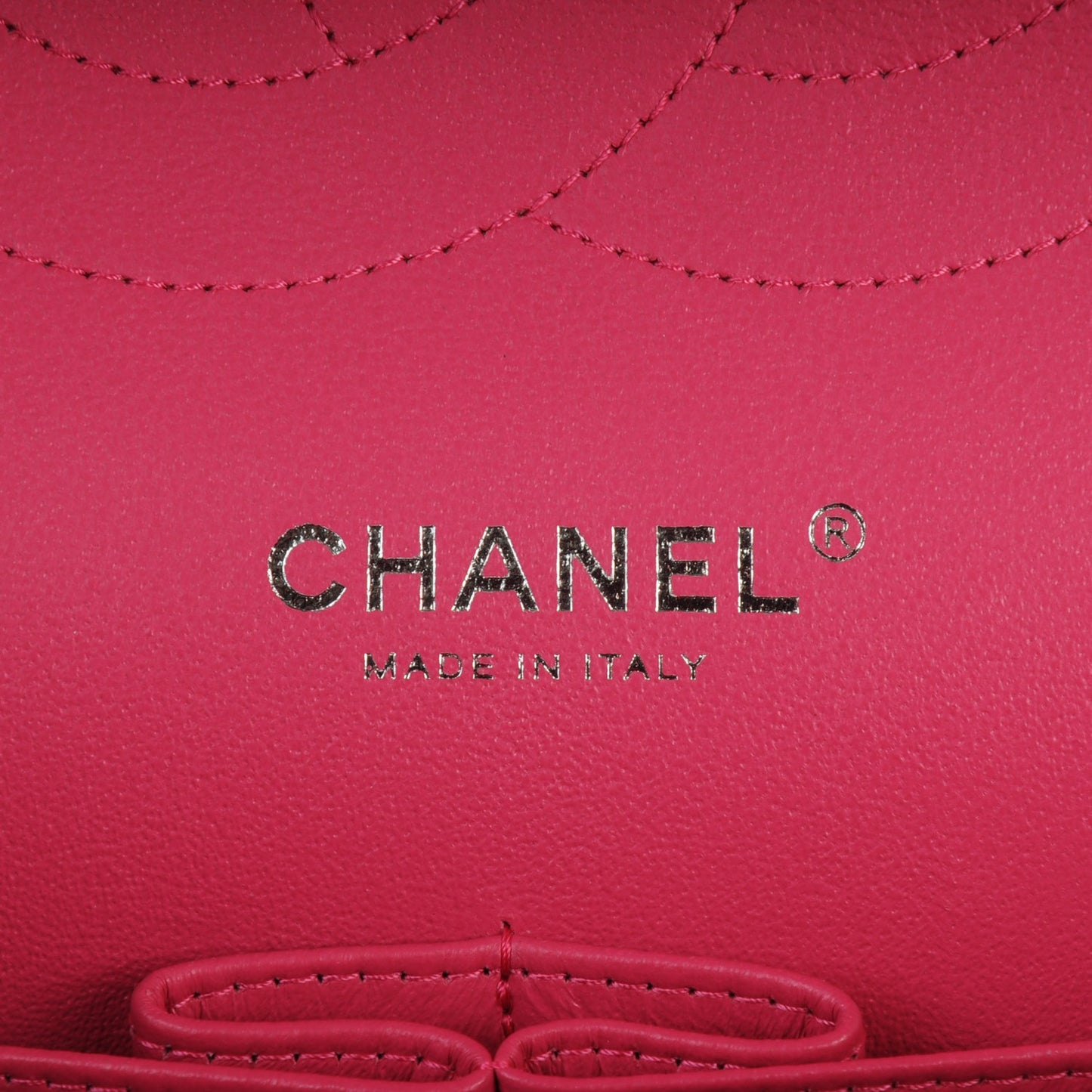 Lambskin Quilted Jumbo Double Flap Dark Pink
