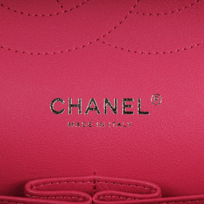 Chanel Lambskin Quilted Jumbo Double Flap Dark Pink 7 of 11