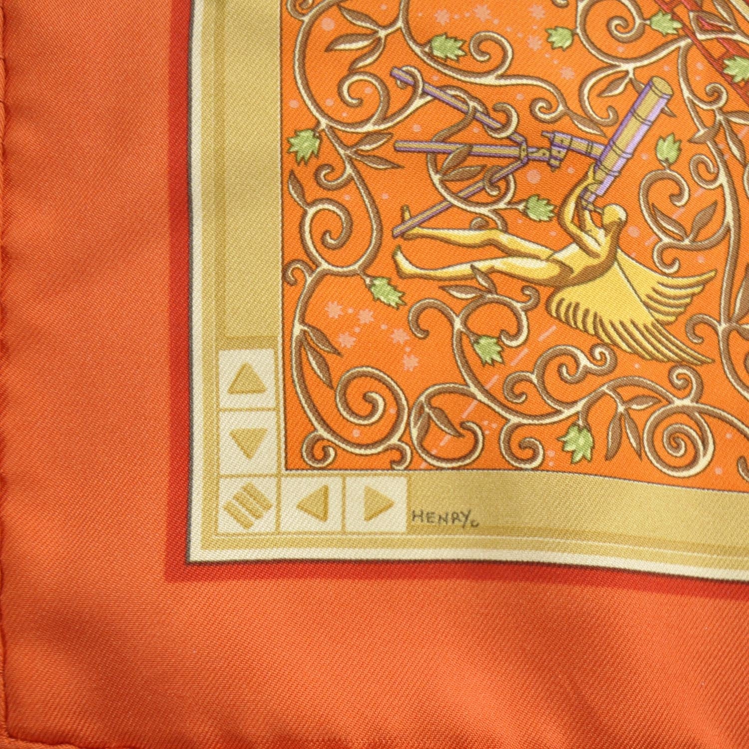 Hermes Silk WWW.HERMES.COM Pocket Square Scarf 2 of 5