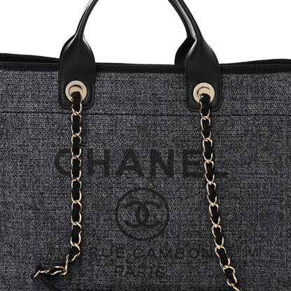 Chanel Lurex Boucle Medium Deauville Tote Black 8 of 11