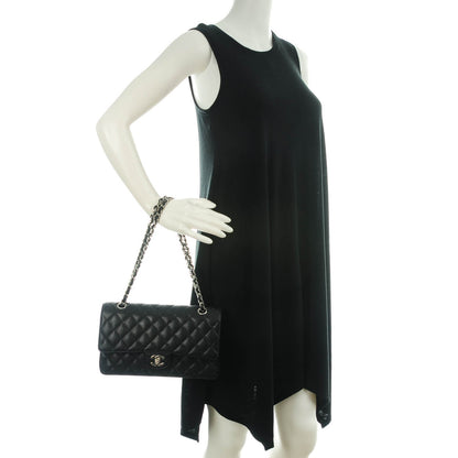 Chanel Caviar Quilted Medium Double Flap Black 2 of 8