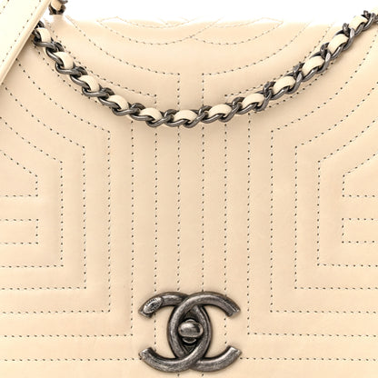 Chanel Calfskin Quilted Korean Garden Flap Off White 10 of 20