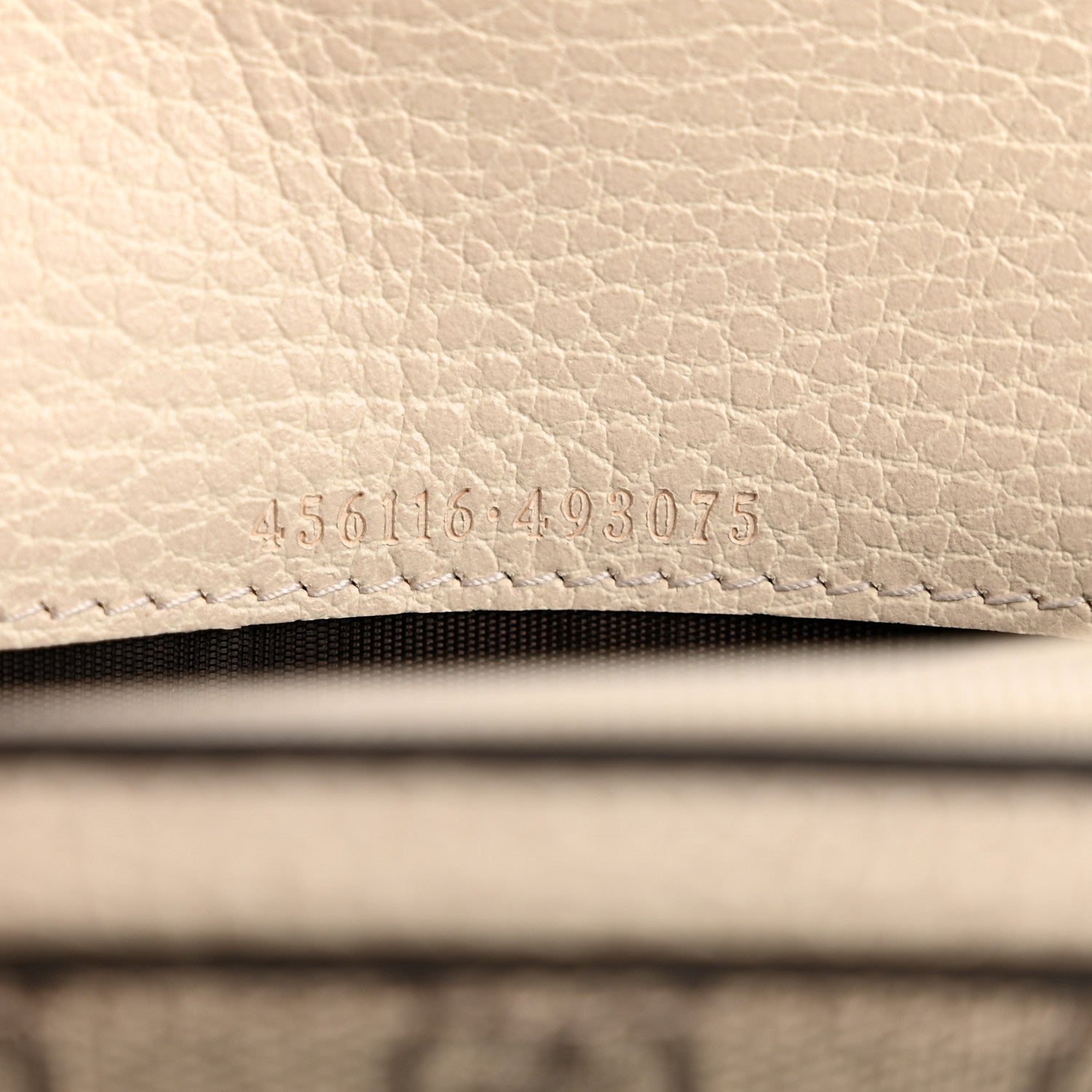 Gucci Dollar Calfskin GG Supreme Monogram GG Marmont Continental Wallet Mystic White Beige Ebony 7 of 9