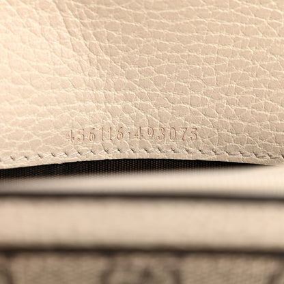 Gucci Dollar Calfskin GG Supreme Monogram GG Marmont Continental Wallet Mystic White Beige Ebony 7 of 9