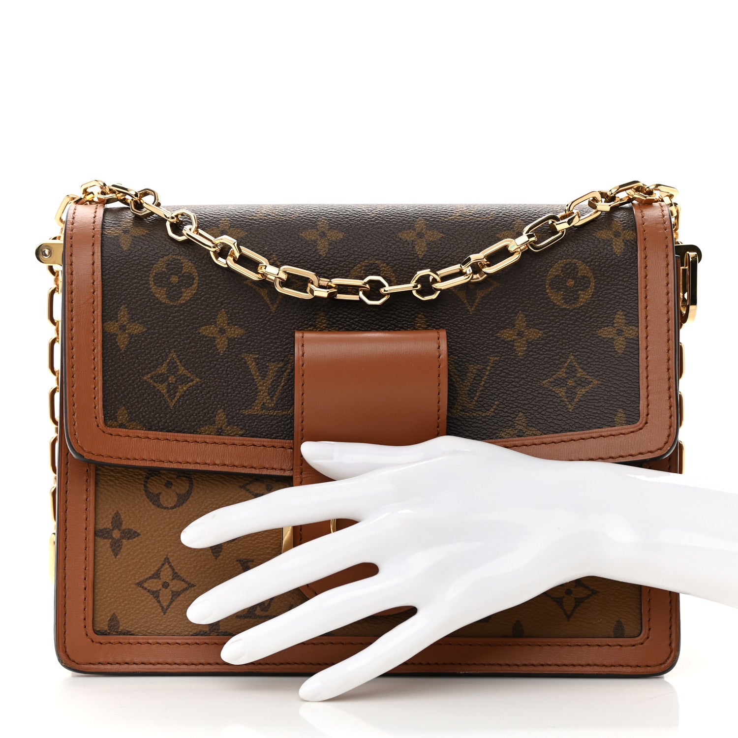 Louis Vuitton LOUIS VUITTON Reverse Monogram Dauphine MM 2 of 16