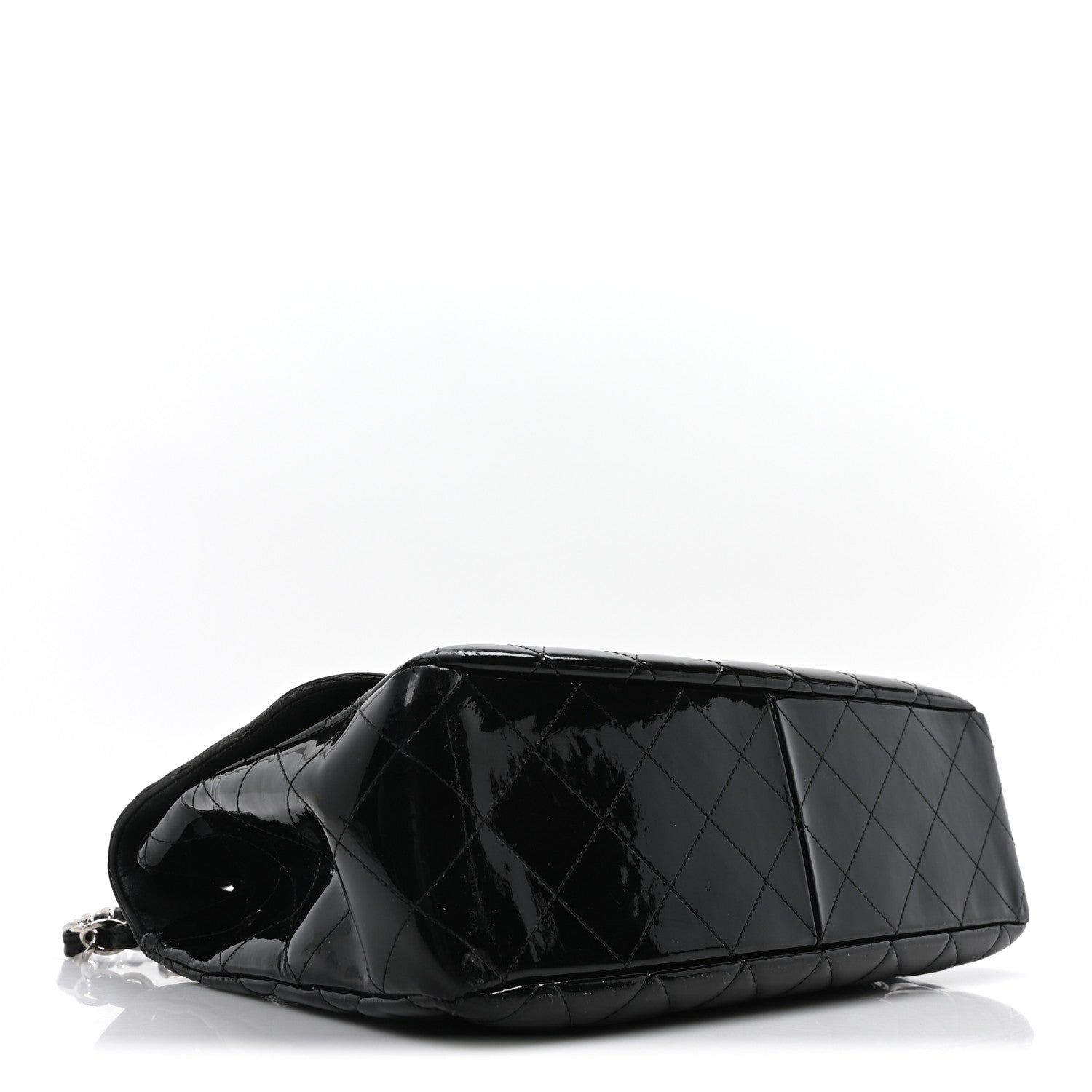 Chanel Patent Quilted Jumbo Single Flap Black 4 of 8
