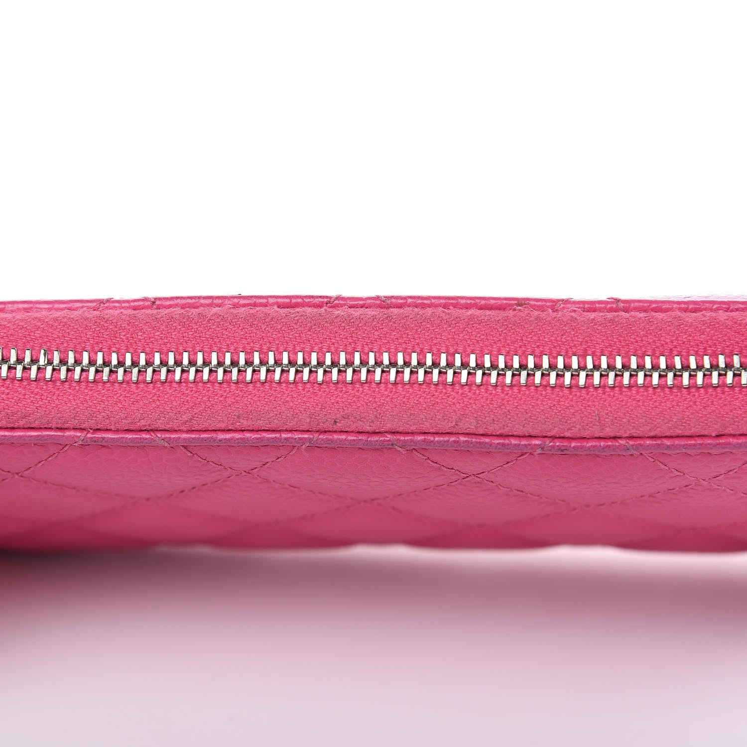 Chanel Caviar Quilted Medium Zip Around Wallet Pink 14 of 20