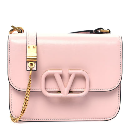 Valentino Garavani Grainy Calfskin Small VSling Shoulder Bag Water Rose 1 of 9