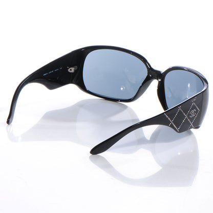 Chanel Crystal CC Logo Sunglasses 5080-B Black 2 of 5