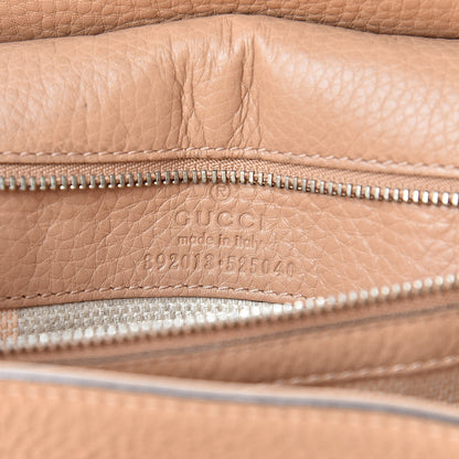 Gucci Cellarius Calfskin Medium Bamboo Daily Top Handle Bag Camelia 6 of 10