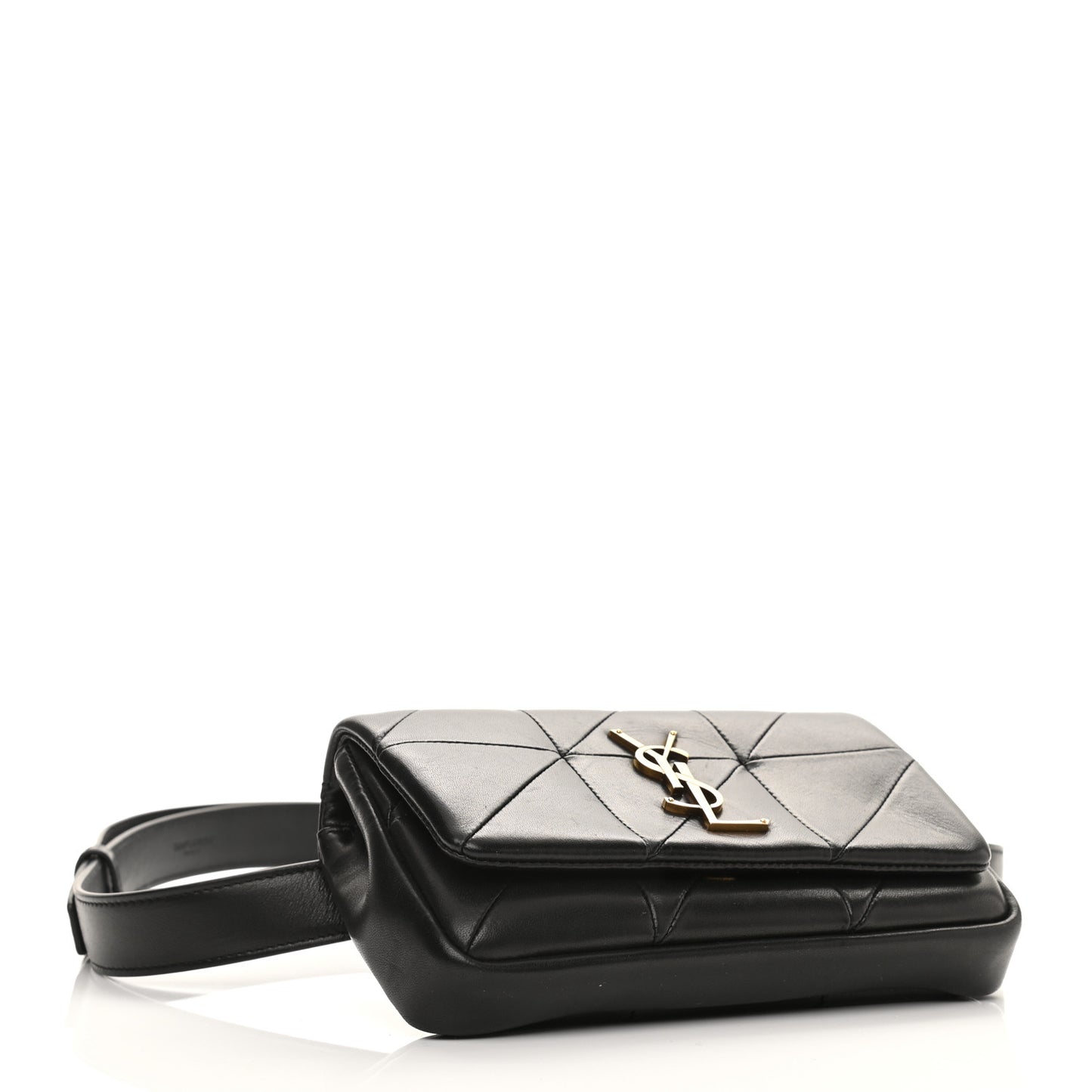 Lambskin Monogram Jamie Belt Bag Black