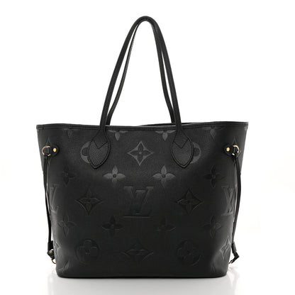 Louis Vuitton Empreinte Monogram Giant Neverfull MM Black 2 of 10