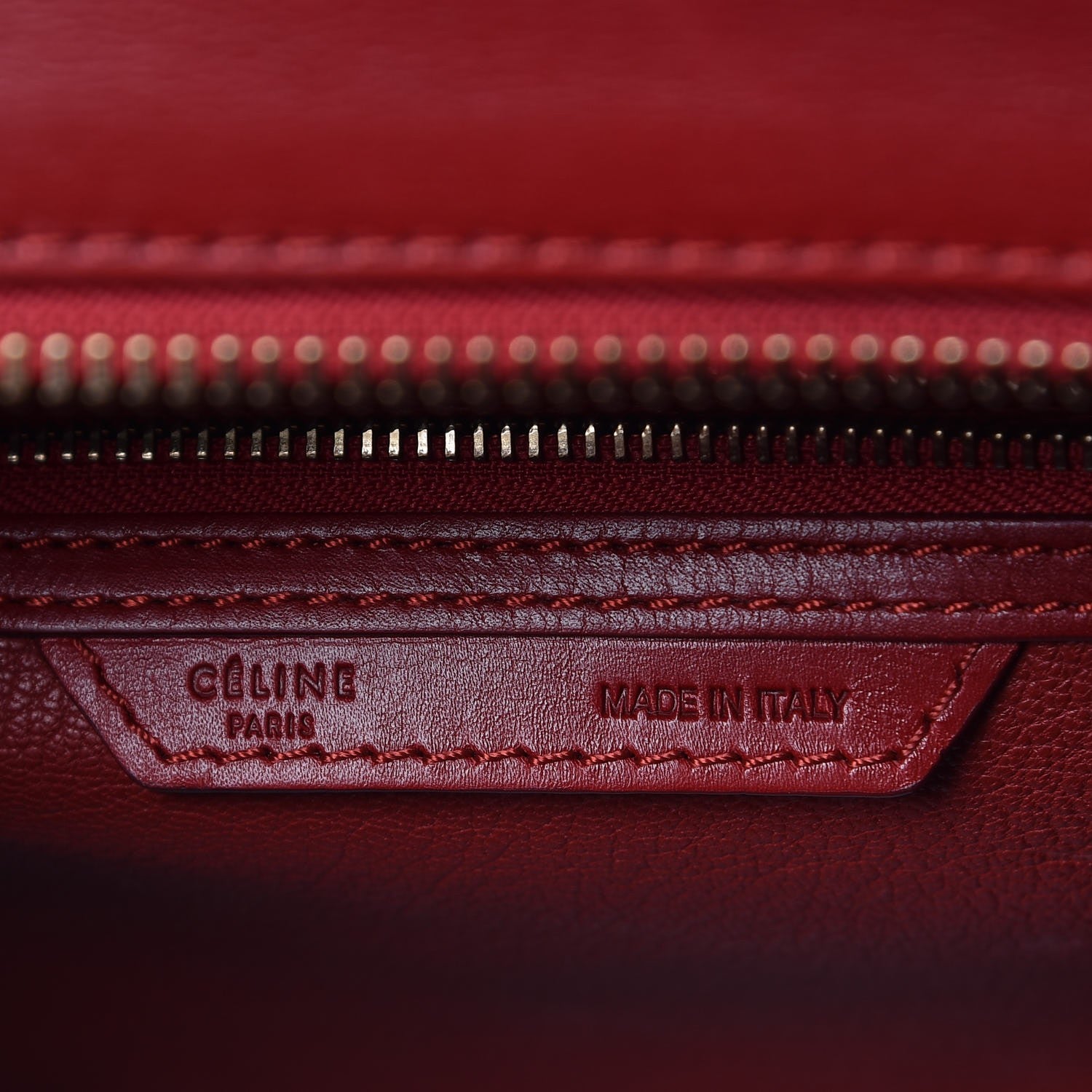 Celine Palmelato Mini Luggage Red 6 of 9