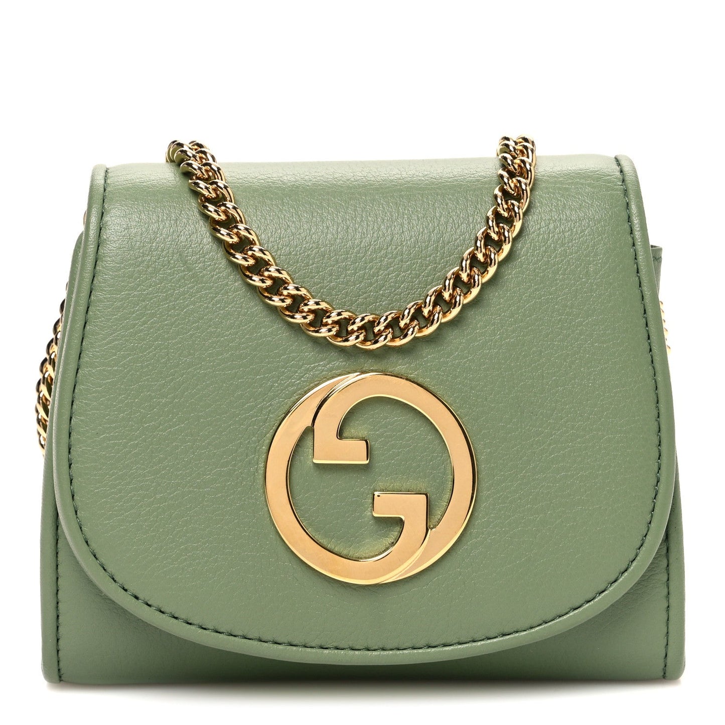 Roxy Calfskin Medium Blondie Chain Wallet Salamander Green