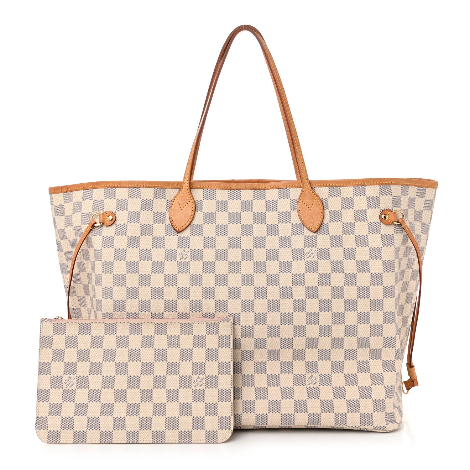 Louis Vuitton Damier Azur Neo Neverfull GM Rose Ballerine 3 of 12